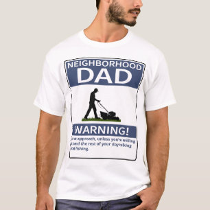 Camiseta Pai de Vizinhança Personalizável - Azul-Cabeça