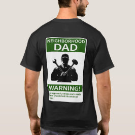 Camiseta Pai de vizinhança personalizável Frente e Traseira