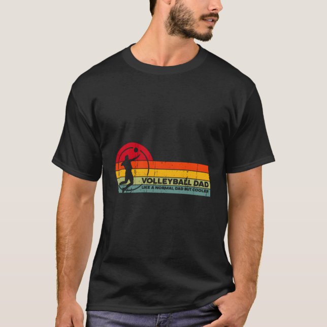 Camiseta Pai De Voleibol Como Normal Mas Pai De Voleibol (Frente)