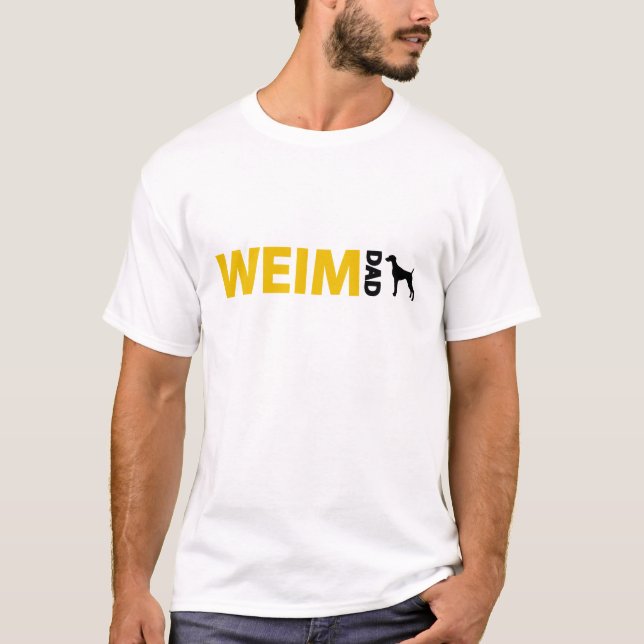 Camiseta Pai de Weimaraner (Frente)