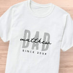 Camiseta Pai Desde o 20XX moderno e simples pré-disquete<br><div class="desc">Esta design simples e moderna é composta por tipografia sã-serif.</div>