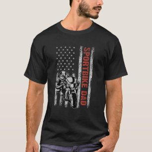 Camiseta Pai desportivo Bandeira Americana Dia 4 de Ju