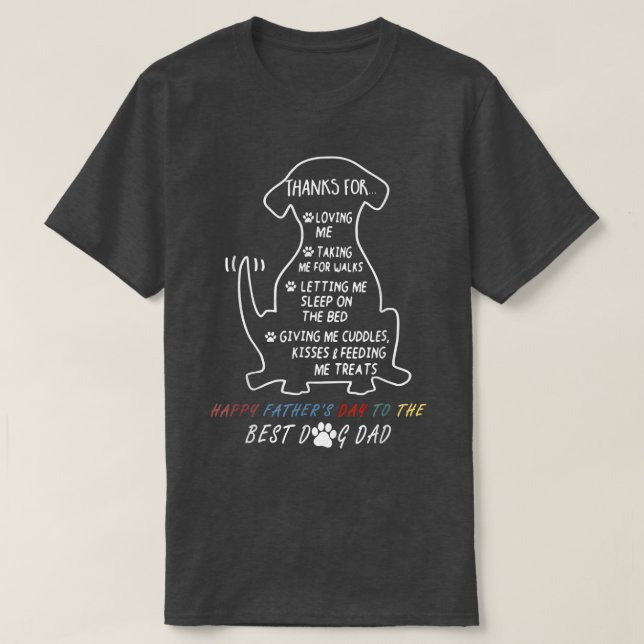 Camiseta Pai Dia de os pais Feliz (Frente do Design)