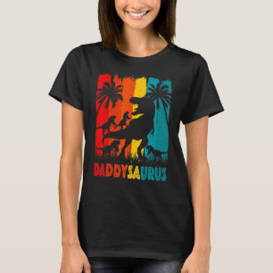 Camiseta Pai Dinossaur Daddysaurus 4 Quatro Crianças Para P