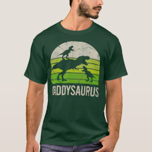 Camiseta Pai Dinossauro Pai Engraçado Daddysaurus 2 Dois f
