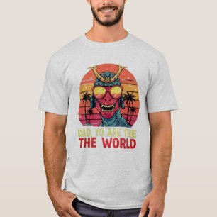 Camiseta Pai Dinossauro - "Pai Você É o Mundo" 