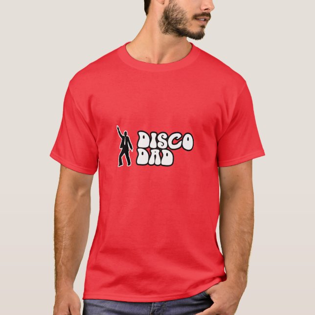 Camiseta Pai Disco - Presente para Pais Extrovertidos (Frente)