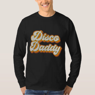 Camiseta Pai Disco Retro Correspondente às Figuras de Festa