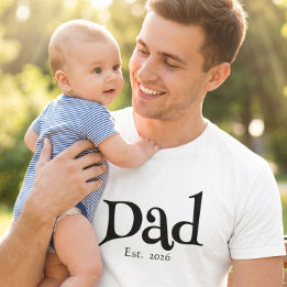 Camiseta Pai Divertido e Ousado Simples Estabelecido Novo P