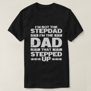 Camiseta Pai Divertido Padrasto Que Deu Um Passo à Frente P