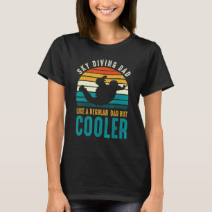 Camiseta Pai Divertido Pulando de Paraquedas Como Um Pai No