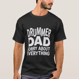 Camiseta Pai Divertido Vintage Papai Rock Metal Tambores De