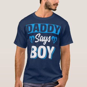 Camiseta Pai Diz Menino Gênero Bonito Equipe de Revelação B