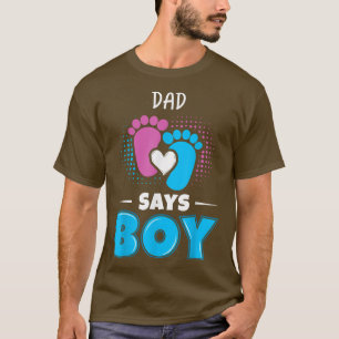 Camiseta Pai Diz Menino Sexo De Bebê Revela Entrosamento Gr