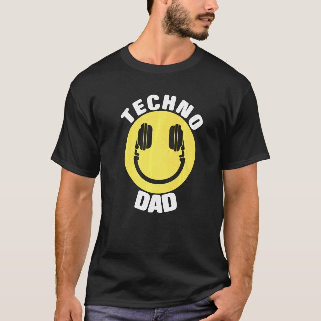 Camiseta Pai Dj Music Techno (Frente)