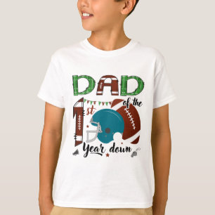 Camiseta Pai Do 1º Ano Futebol 1 Ano De Aniversário