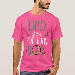 Camiseta Pai Do Aniversário Big One Birthday Deer Hunt
