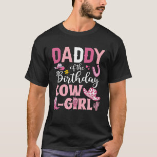 Camiseta Pai Do Aniversário Cowgirl Rodeo Party B Day Gi