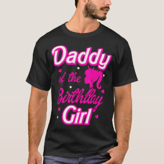 Camiseta Pai Do Aniversário Da Festa De Boneca