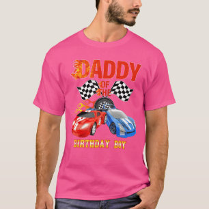 Camiseta Pai Do Aniversário Da Roda De Corrida De Incêndio
