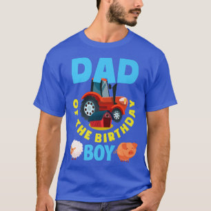 Camiseta Pai Do Aniversário Do Agricultor De Trator De Faze