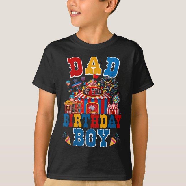 Camiseta Pai Do Aniversário Para O Tema Do Carnaval De Boy  (Frente)