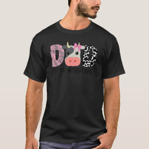 Camiseta Pai do Aniversário para Vaca de Fazenda de Anivers