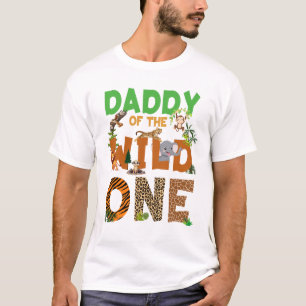 Camiseta Pai Do Aniversário Wild One Safari