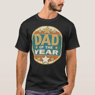 Camiseta Pai do Ano do Crachá Retroativo - Presente para o 