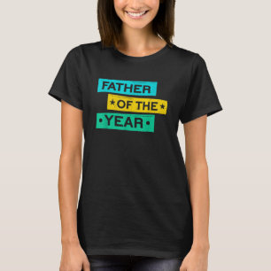 Camiseta Pai do Ano Novo papai Feliz Pai Padre D