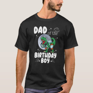 Camiseta Pai Do Astronauta Do Astronauta De Aniversário Din