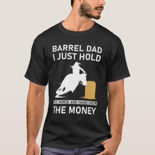 Camiseta Pai do Barril Eu Só Seguro o Cavalo e entrego 