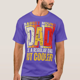 Camiseta pai do basset hound como um Pai normal, mas mais f