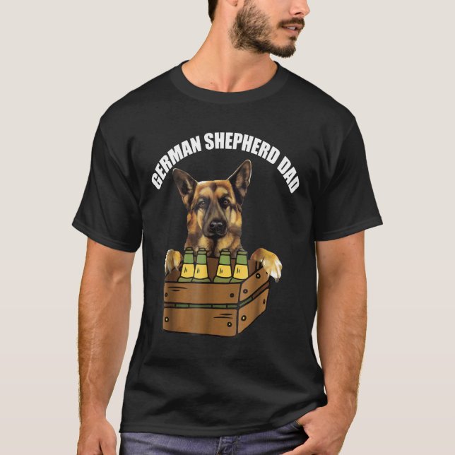 Camiseta Pai do Bebendo do Pai do  do German shepherd do Me (Frente)