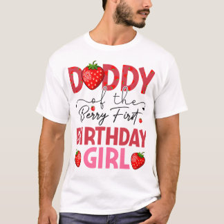 Camiseta Pai Do Berry Sweet One Birthday Strawberry G