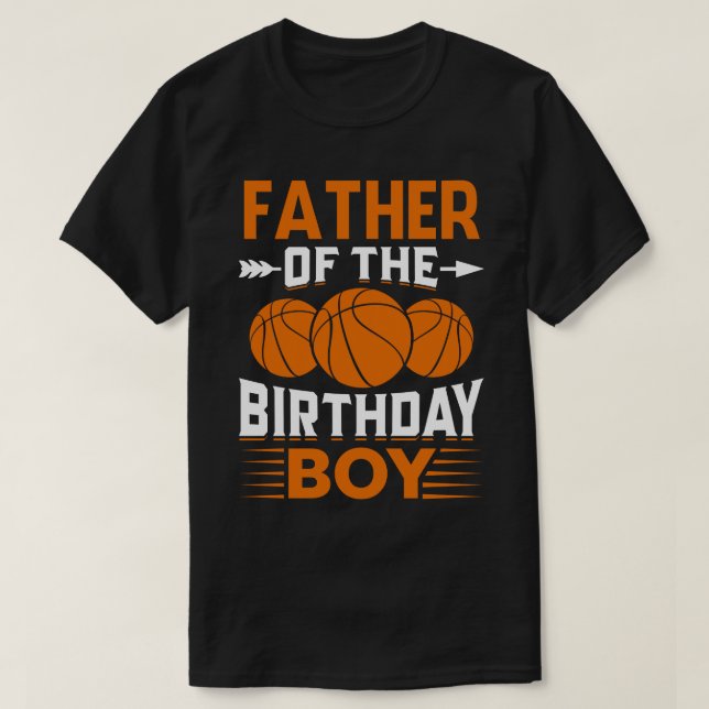 Camiseta PAI DO Bicicleto De Aniversário (Frente do Design)