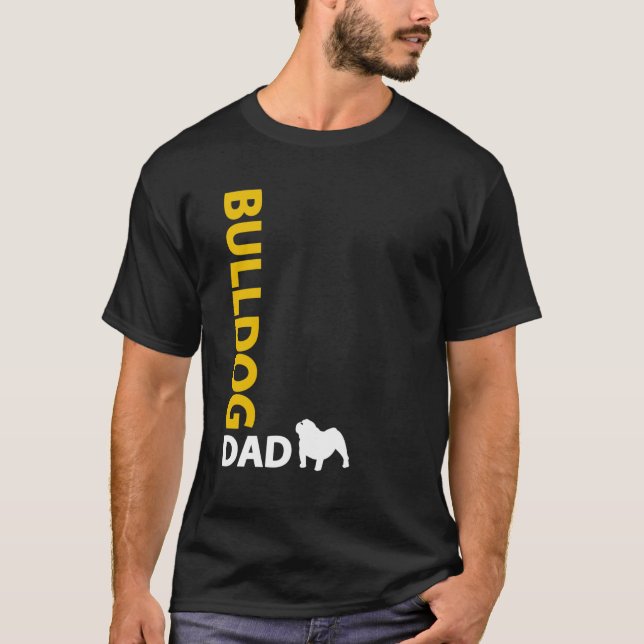 Camiseta Pai do buldogue (Frente)
