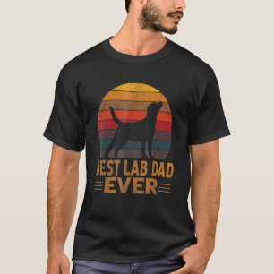 Camiseta Pai do Cachorro Retro Labrador Ouro Preto Fath
