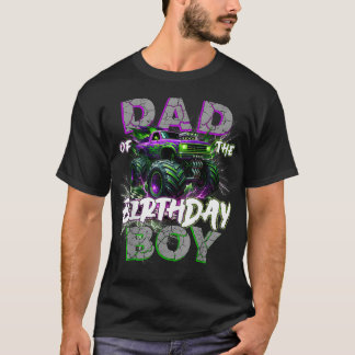 Camiseta Pai Do Caminhão Monstro De Aniversário Conjunto De