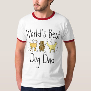 Camiseta Pai do cão do mundo o melhor