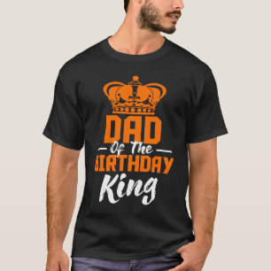 Camiseta Pai do Celebrato da Coroa do Partido Rei de Aniver