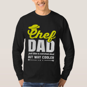 Camiseta Pai do Chef Padre Culinário Chef Cozinhar Cook Com