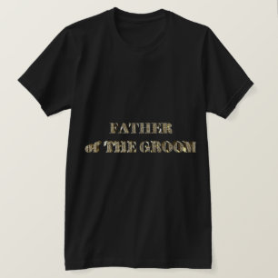 Camiseta Pai do chique dourado da tipografia do brilho do