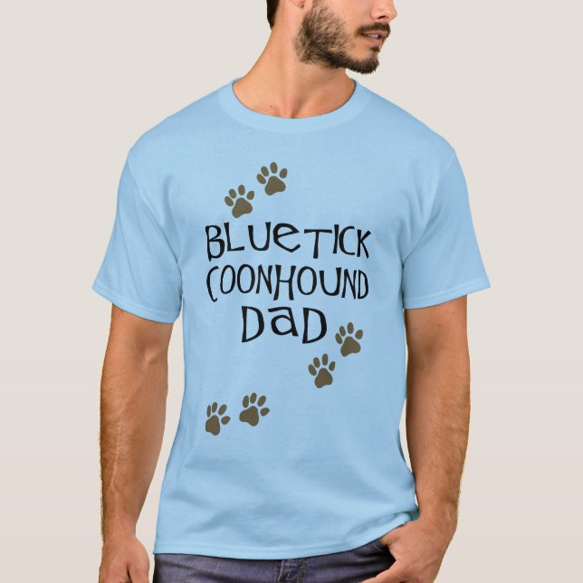 Camiseta Pai do Coonhound de Bluetick (Frente)