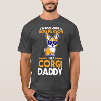 Camiseta Pai do Corgi Proprietário do Cachorro Mens