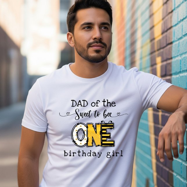 Camiseta Pai do doce para ser um aniversário floral (Criador carregado)