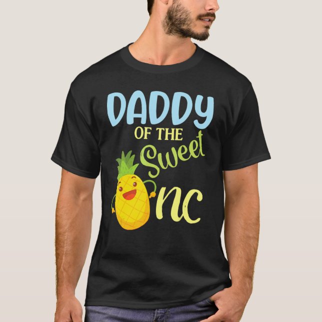 Camiseta Pai Do Doce Pinapple Dançando Feliz Meu B (Frente)