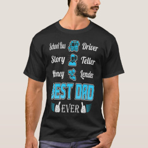 Camiseta Pai do driver de barramento escolar Teller Money L