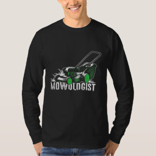 Camiseta Pai do Funny Mowologista Corta Homens Piada