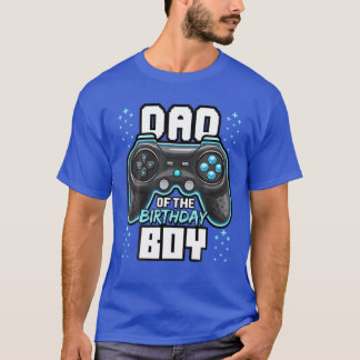 Camiseta Pai Do Garoto De Aniversário Que Combina Com O Víd